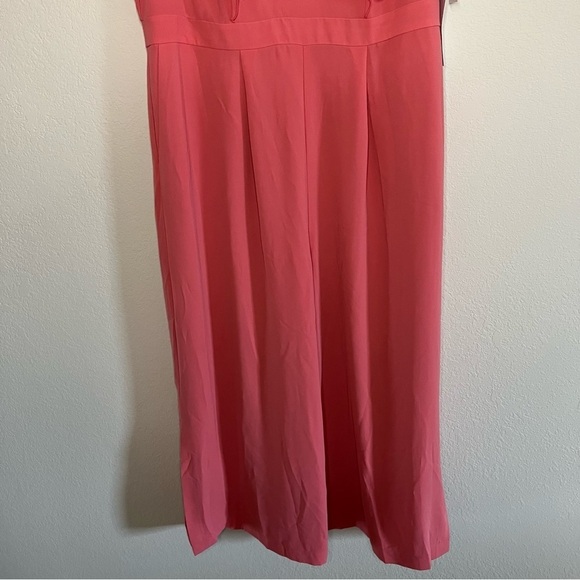 Women’s new Rachel Parcell flounce sleeve side slit pink jumpsuit size XL - Picture 4 of 10